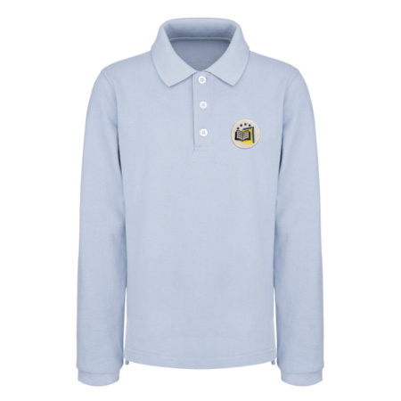 Koszulka polo - długi rękaw, szara