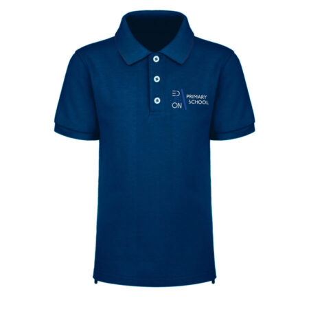 Koszulka polo - krótki rękaw, granatowa