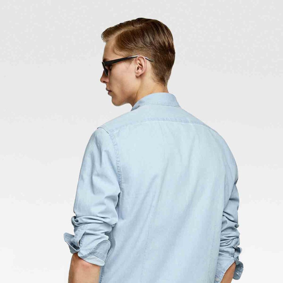 Washed Denim Shirt - obrazek 2