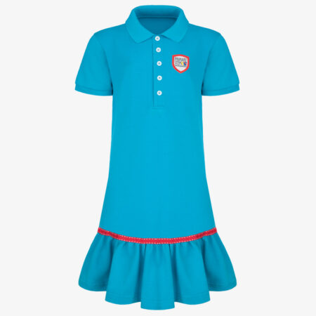 Sukienka polo turkusowa